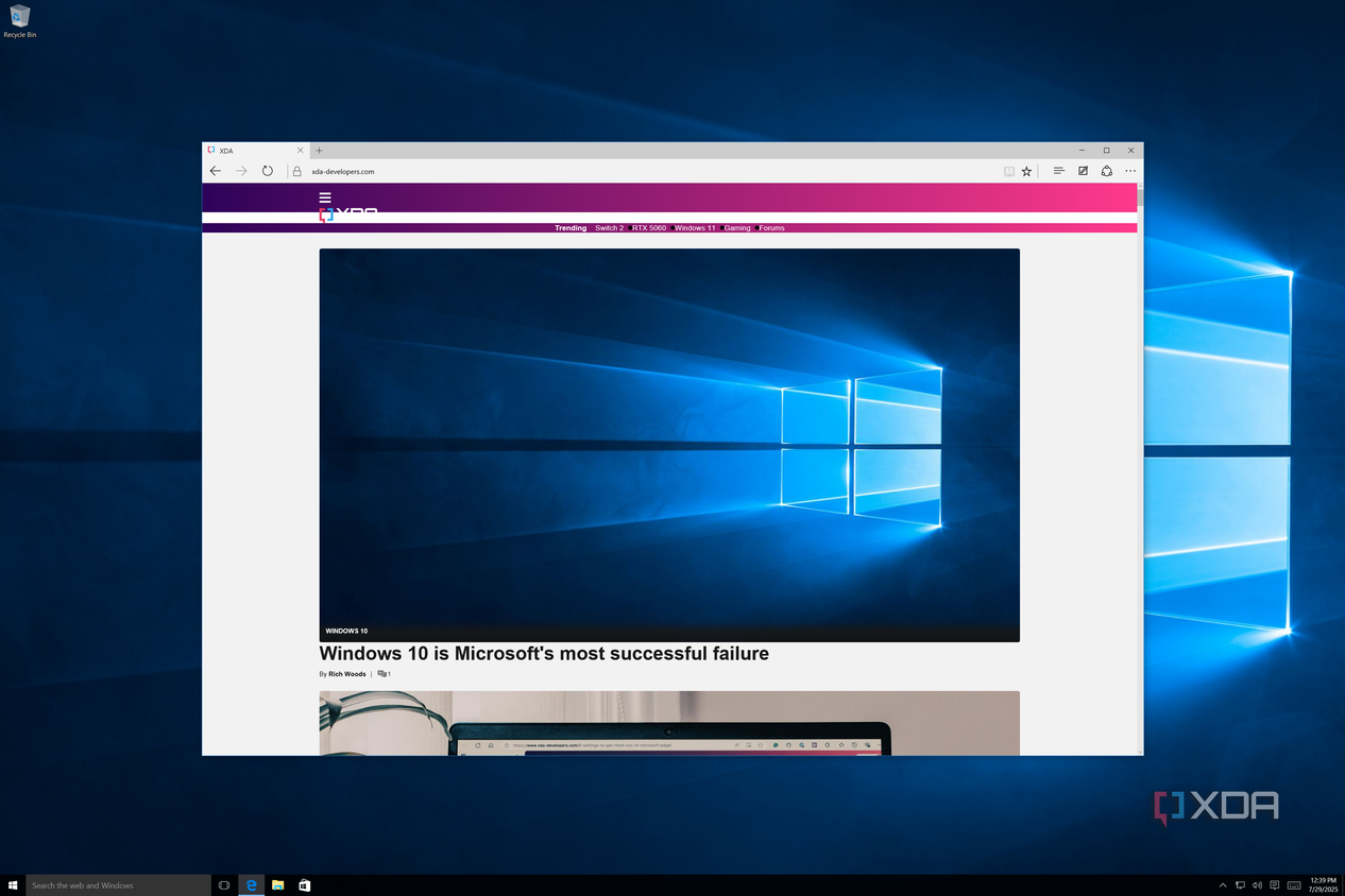 Windows Xda How it started vs how it ended: The changes to Windows 10 in the past ...