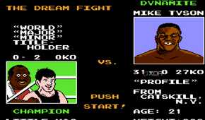 match card against Mike Tyson in Mike Tyson's Punch Out!!