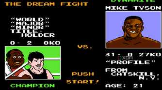 match card against Mike Tyson in Mike Tyson's Punch Out!!