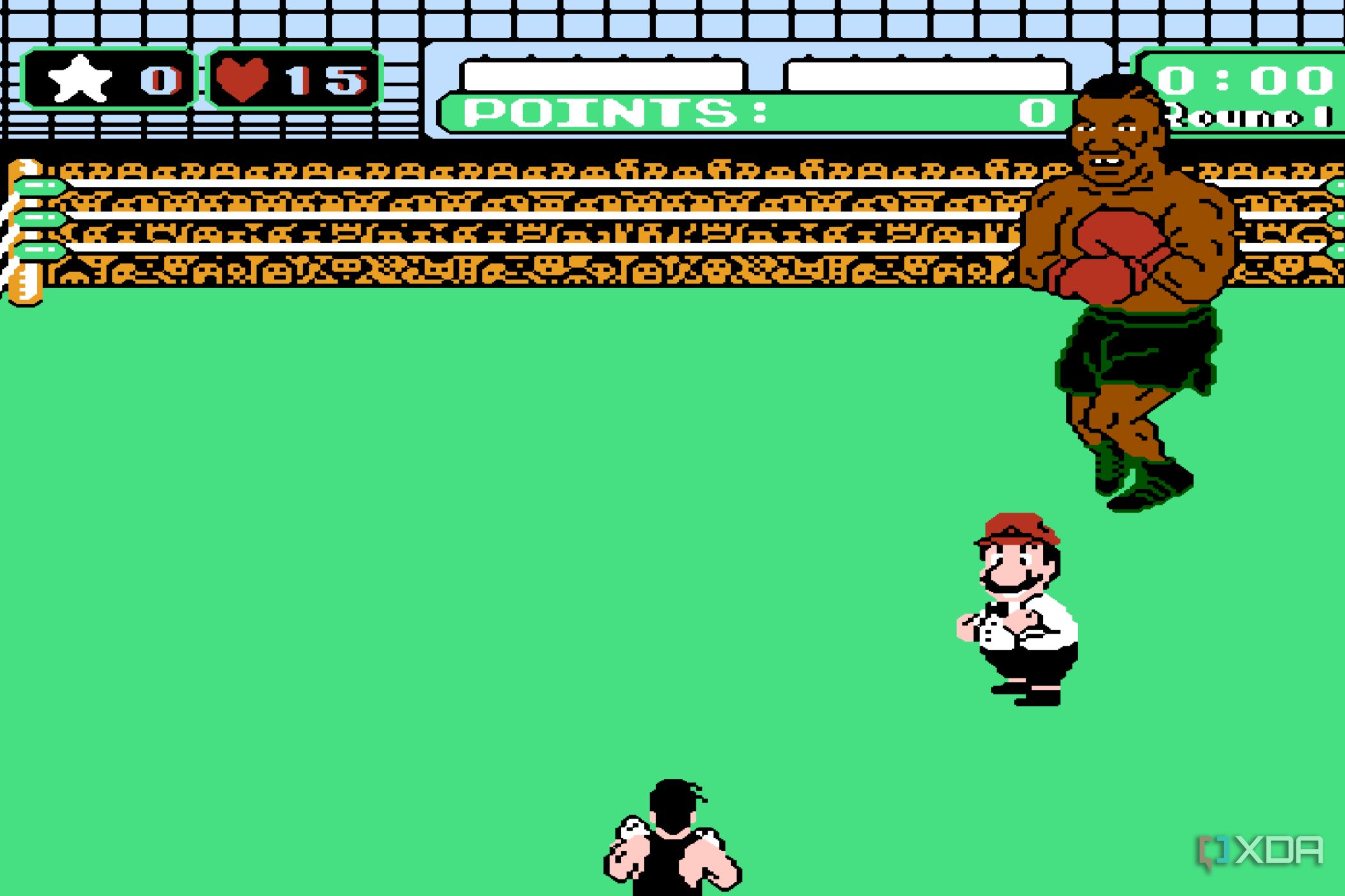 The match against Mike Tyson beginning in Mike Tyson's Punch Out!!