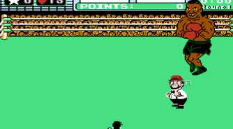 The match against Mike Tyson beginning in Mike Tyson's Punch Out!!