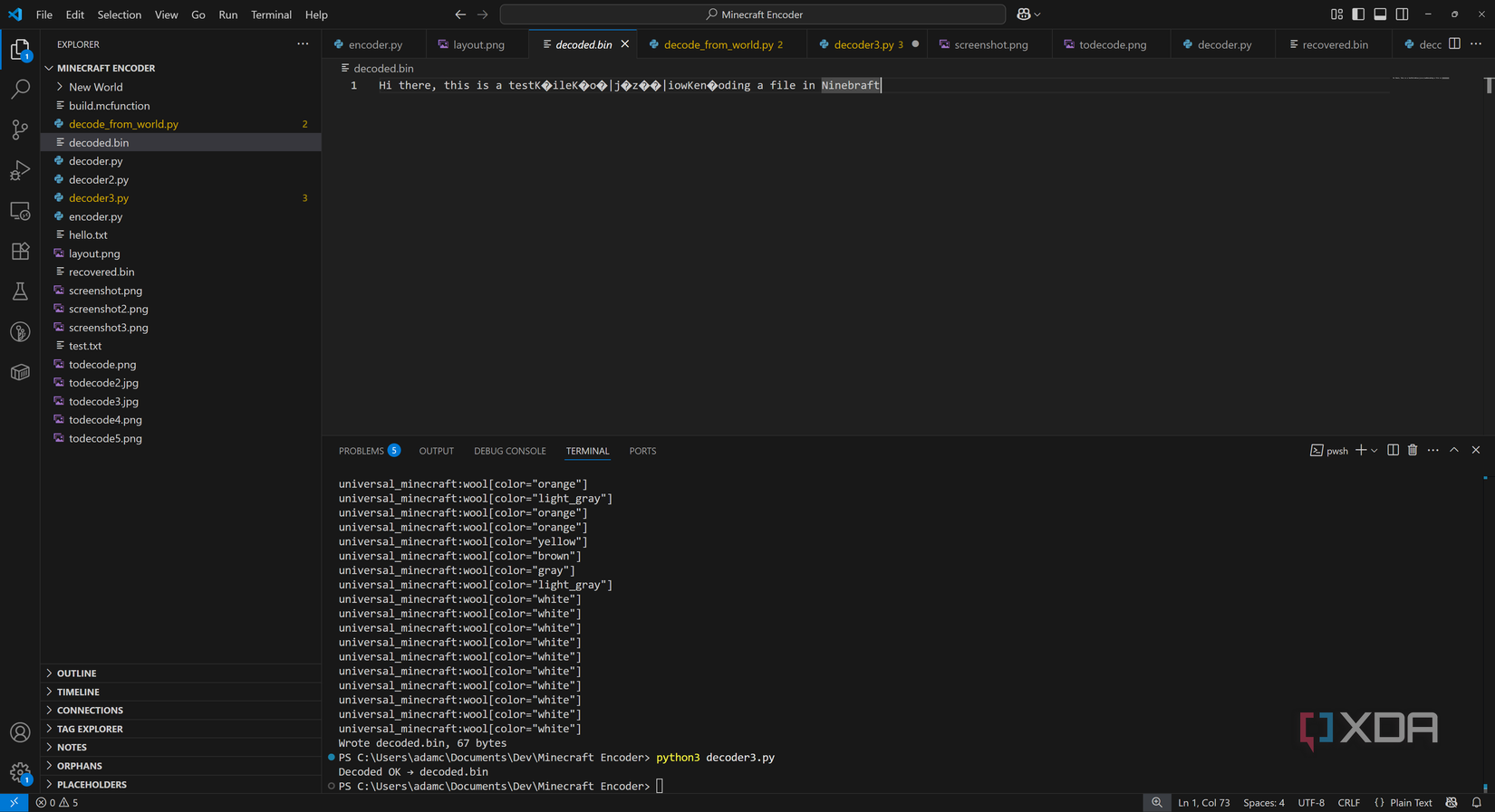 how to read obfuscated code (minecraft): part 3 of 3 -... I stored files inside of Minecraft, and here's how it works