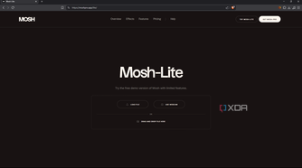 Mosh-Lite desktop app upload page