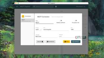 A screenshot of MQTT Explorer running on macOS