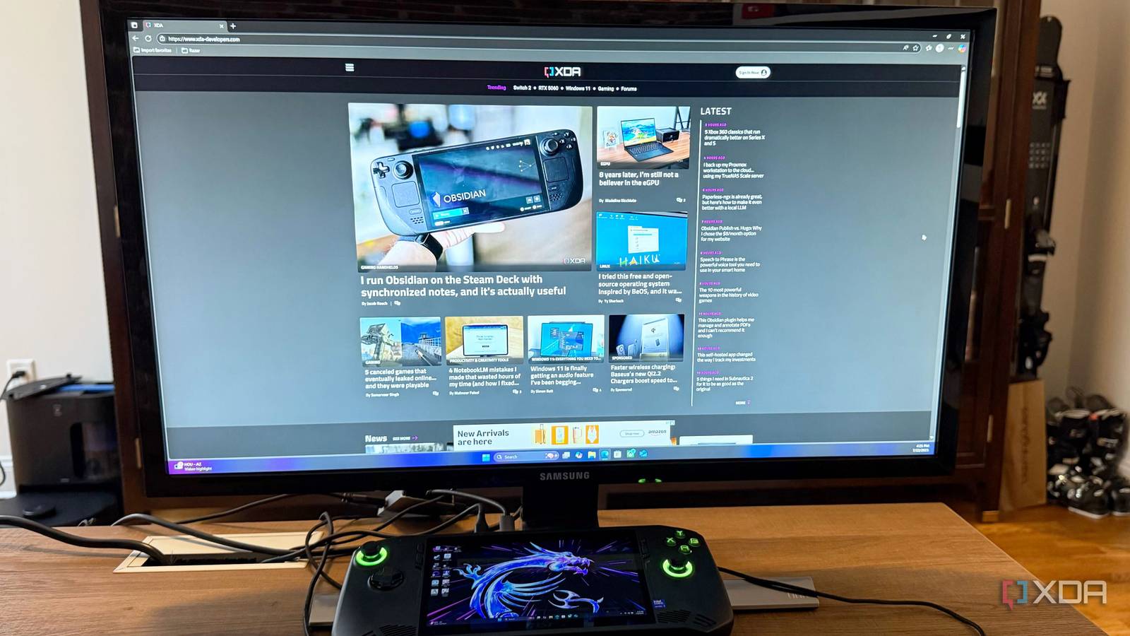 I tried using a gaming handheld as a laptop replacement for 3 days, and ...