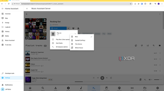 Music Assistant Music choose playback device
