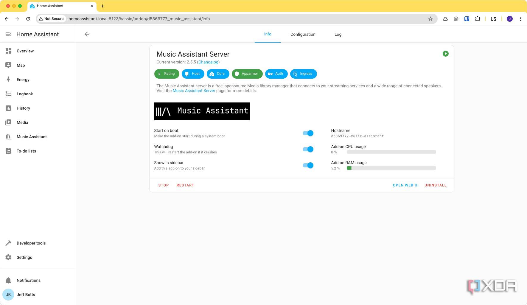 Music Assistant Music Server in HASS Add-On Store
