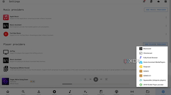 Music Assistant Music Server types of supported media players
