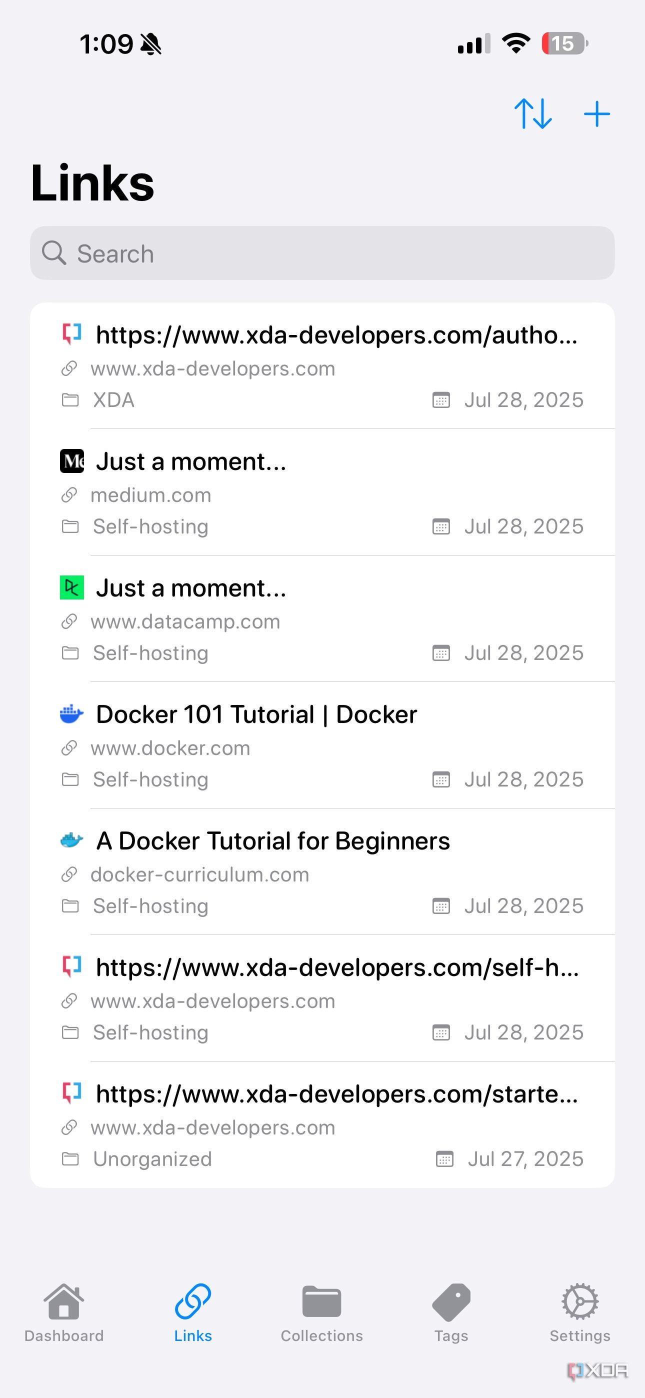 Linkwarden iOS links