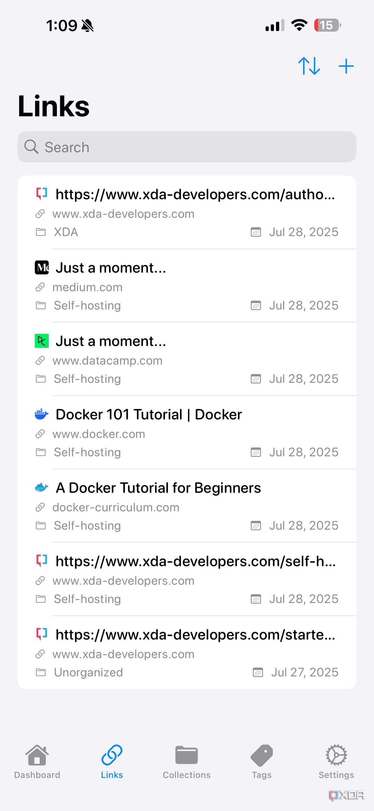 Linkwarden iOS links