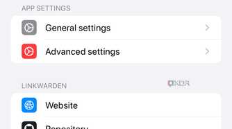 Linkwarden settings