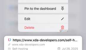 Linkwarden options on iPhone