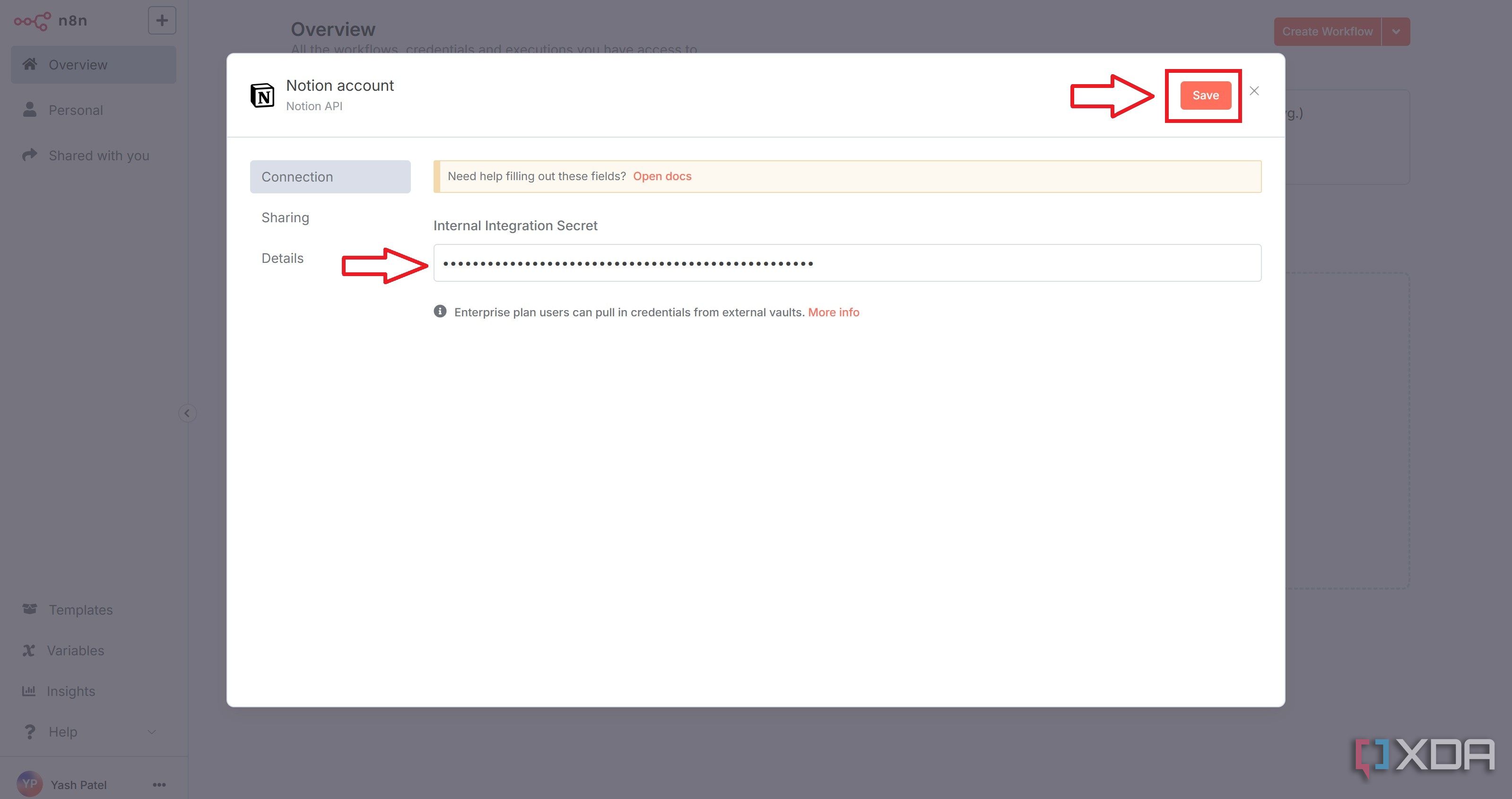 n8n-paste-pass-key-from-notion