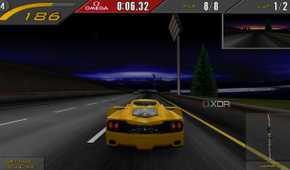 A screenshot from Need for Speed 2: SE.