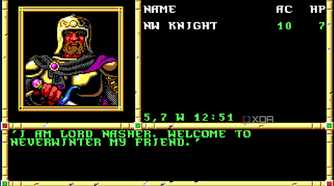 Screenshot from the 1991 game Neverwinter Nights.