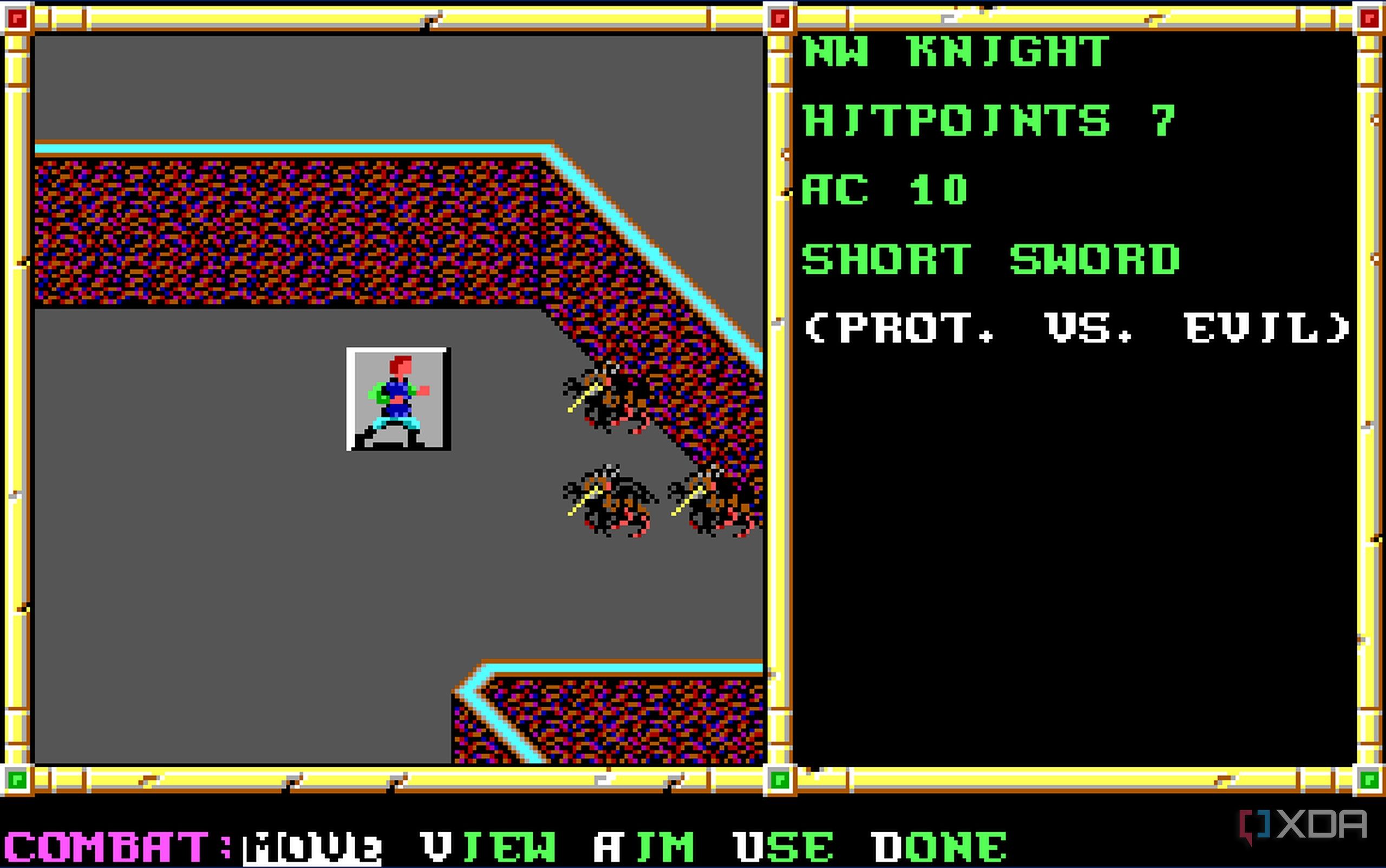 Screenshot from the 1991 game Neverwinter Nights.