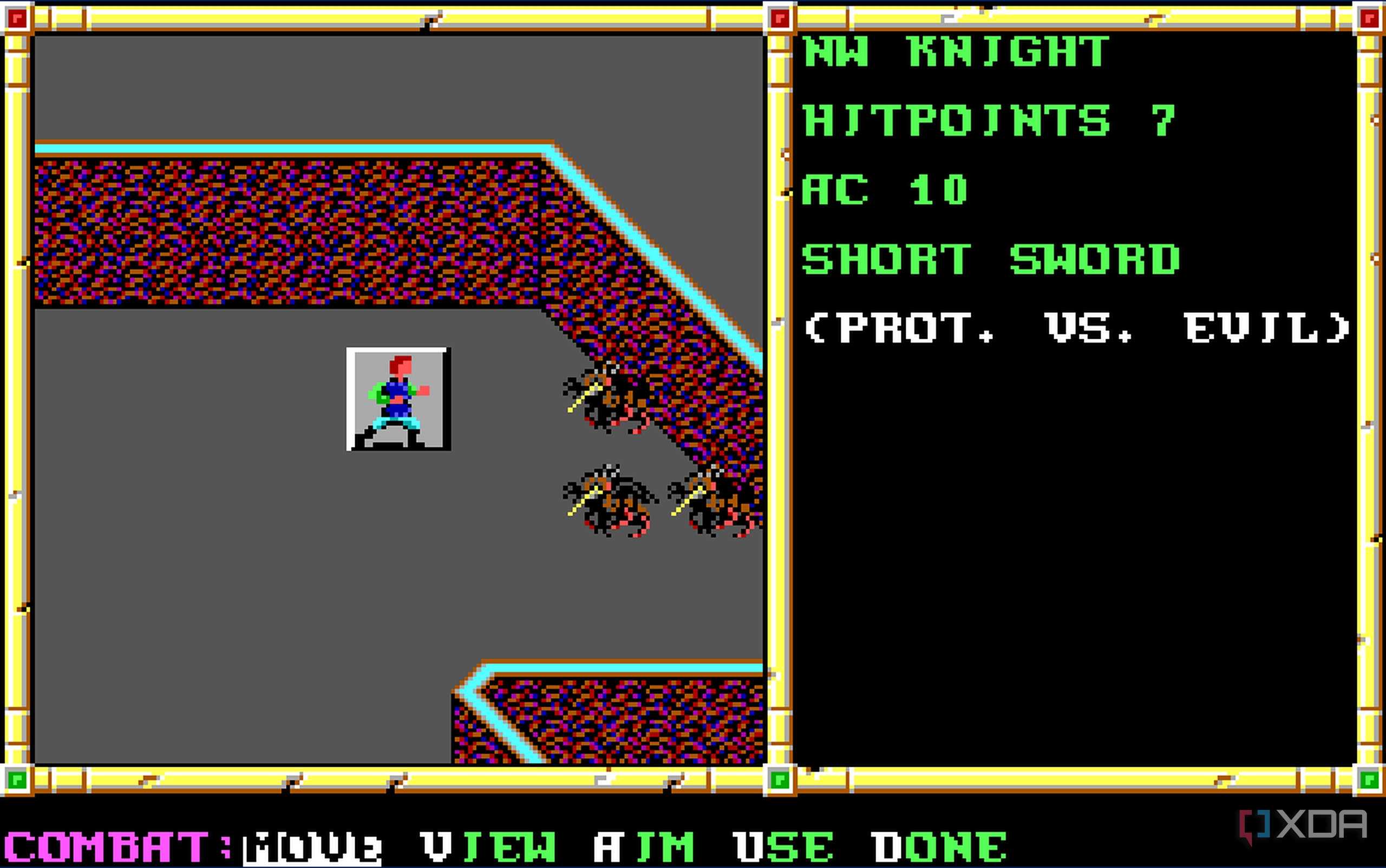 Screenshot from the 1991 game Neverwinter Nights.