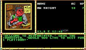 Screenshot from the 1991 game Neverwinter Nights.