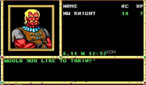 Screenshot from the 1991 game Neverwinter Nights.