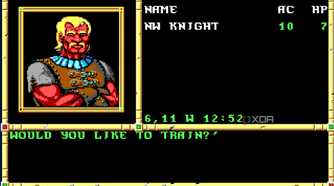 Screenshot from the 1991 game Neverwinter Nights.
