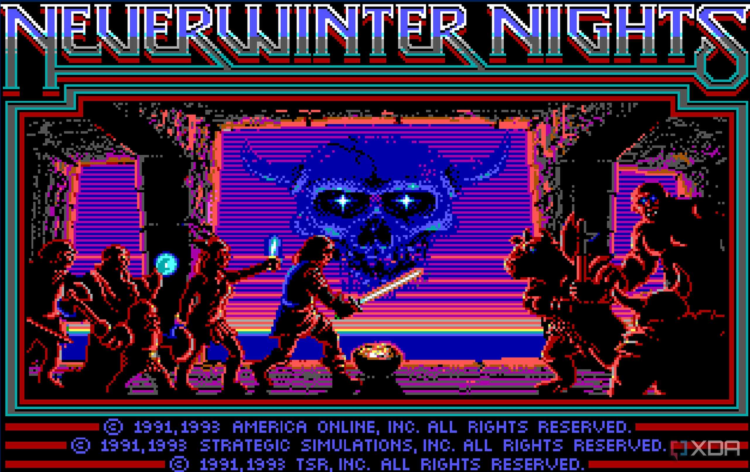 Screenshot from the 1991 game Neverwinter Nights.