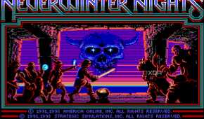 Screenshot from the 1991 game Neverwinter Nights.