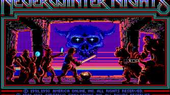 Screenshot from the 1991 game Neverwinter Nights.