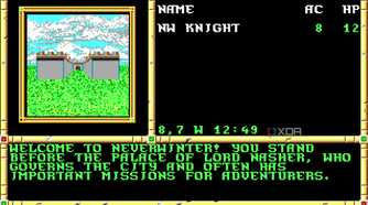 Screenshot from the 1991 game Neverwinter Nights.