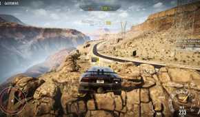 A car in midair in NFS Rivals.