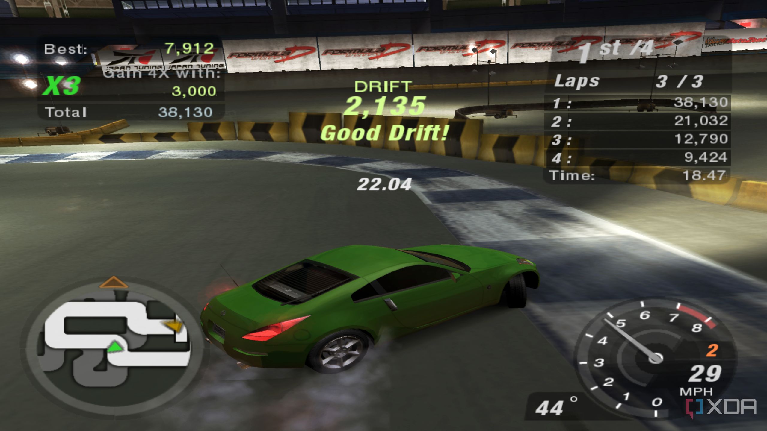 Drifting in NFS: Underground 2.