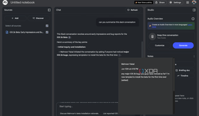 NotebookLM citation about a slack conversation
