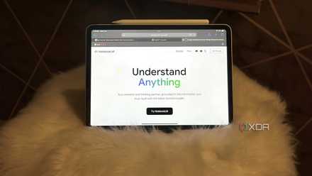 NotebookLM on an iPad