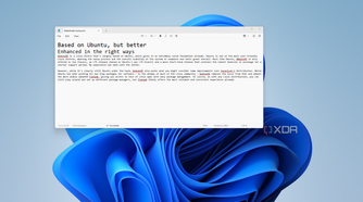 Screenshot of Notepad on Windows 11 showing text formatting