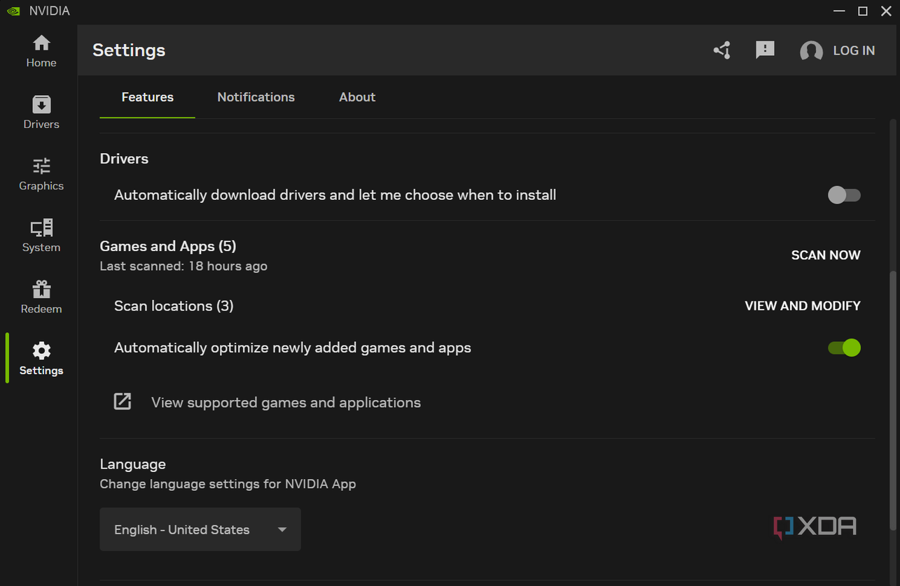 Nvidia app automatic optimization