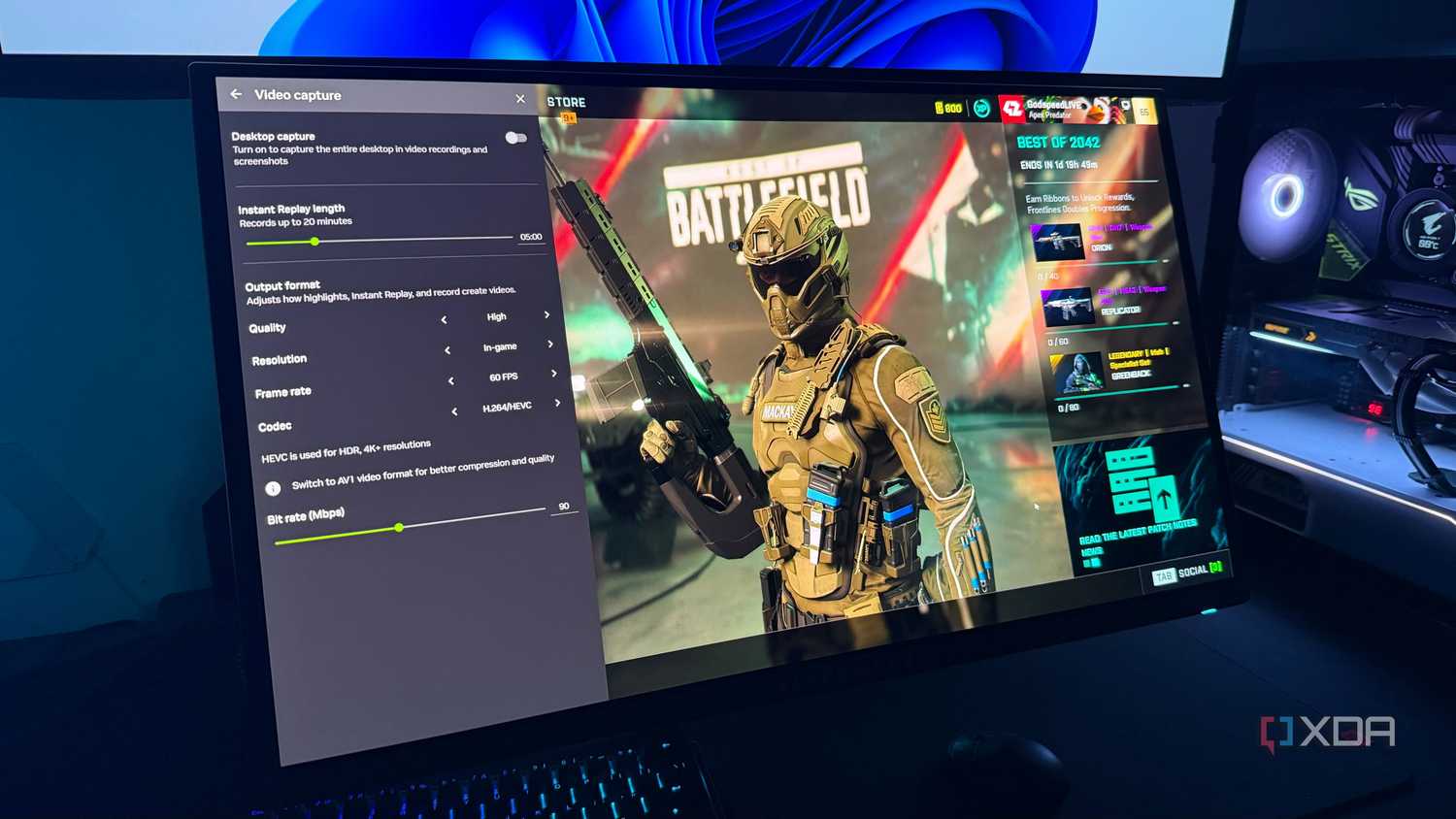 Nvidia Instant Replay overlay