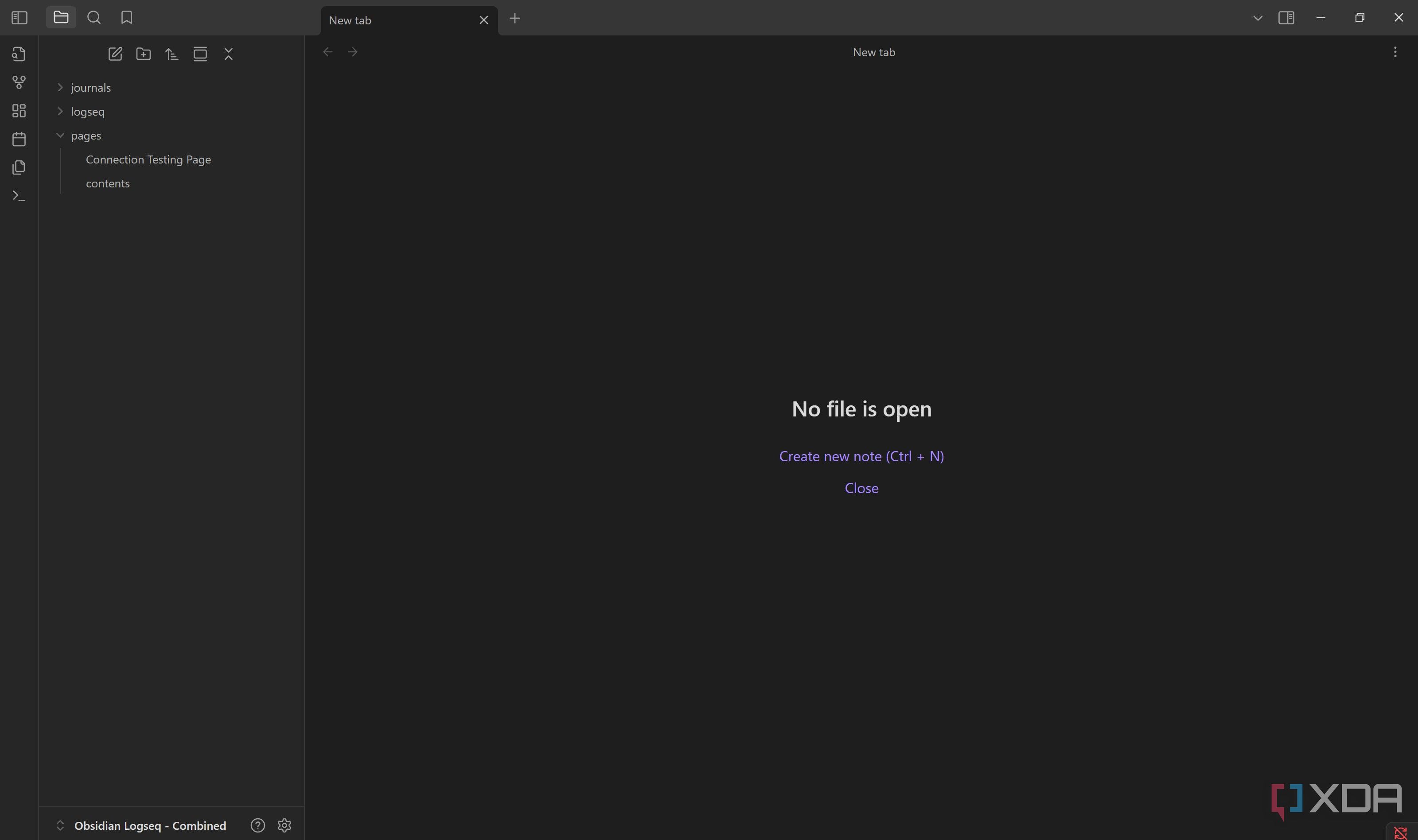 Obsidian home page for testing