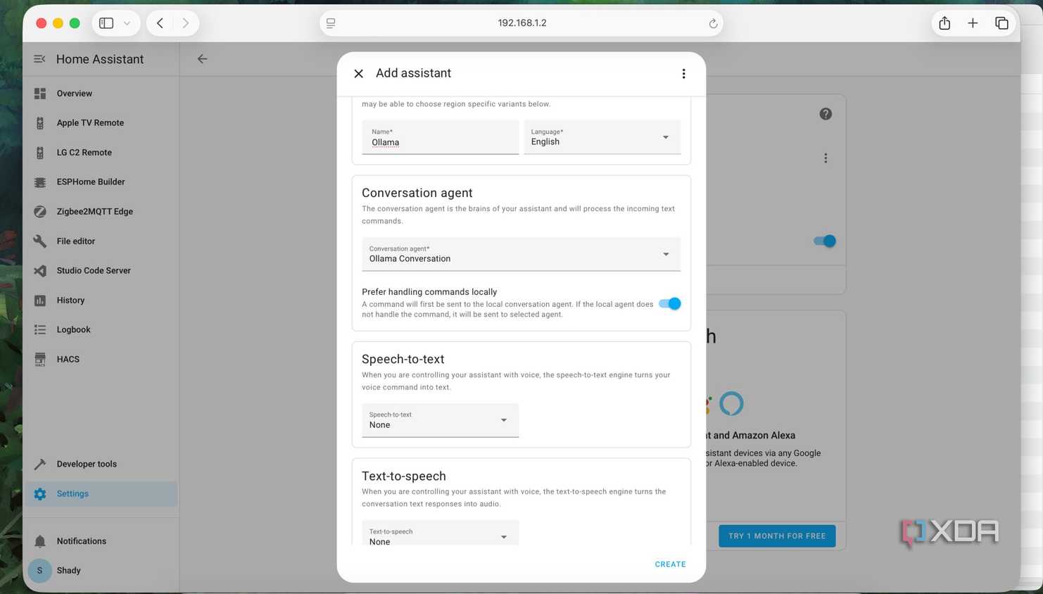 Ollama as conversation Agent in Home Assistant