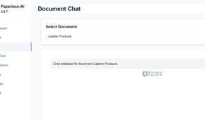 screenshot of paperless ai document chat
