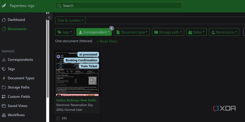 I use my local LLMs with this self-hosted tool to manage documents in ...