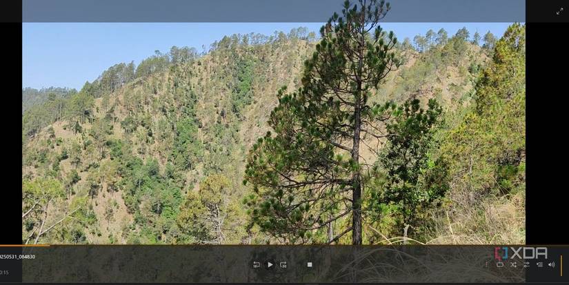 screenshot of plex video playback page webui