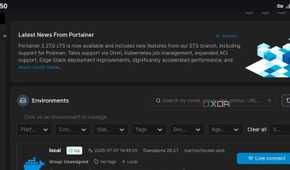 screenshot of portainer access with tailscale android chrome