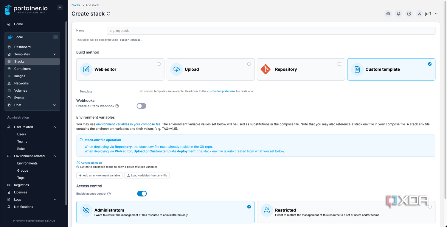Portainer stacks templates_5-1