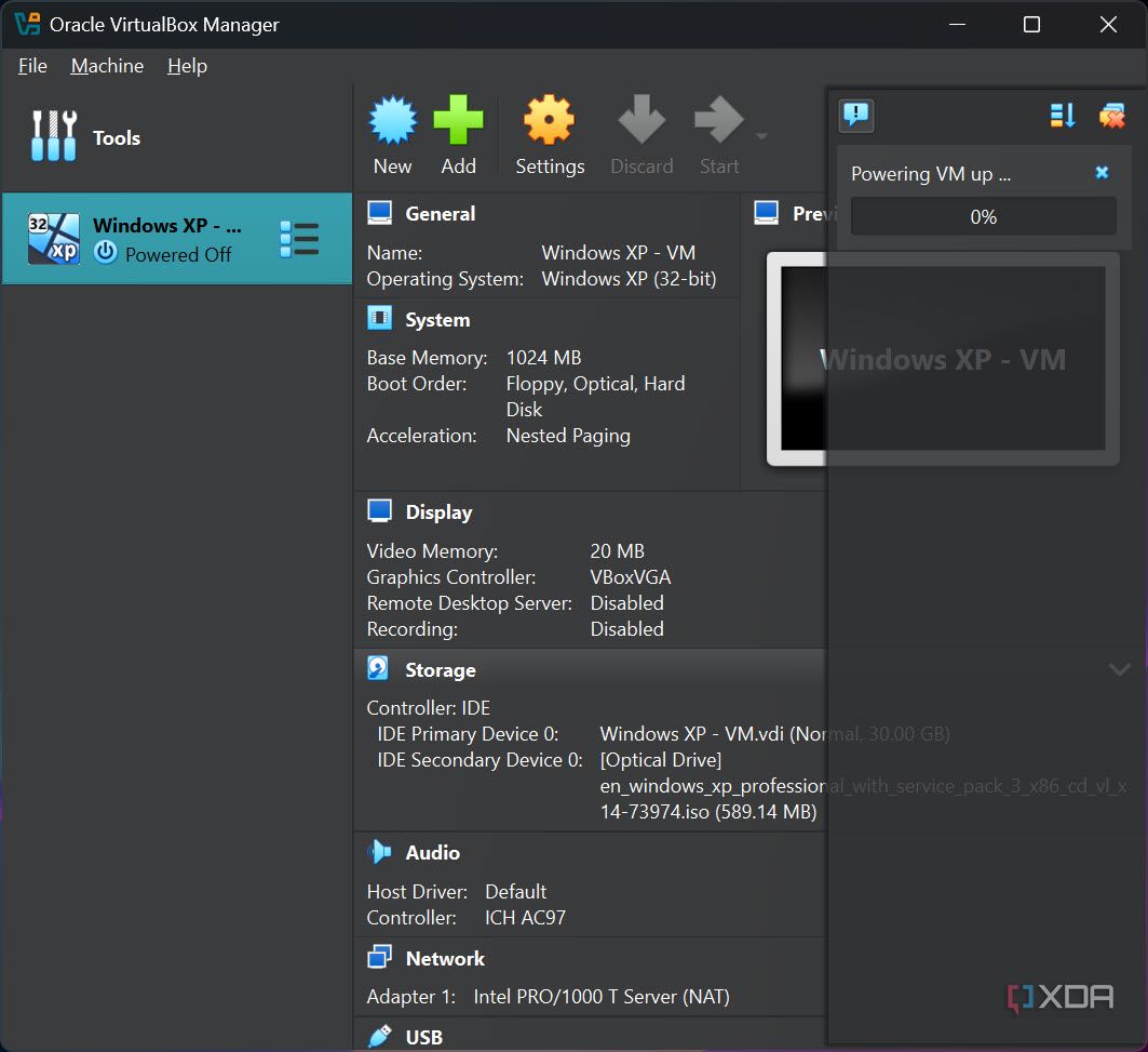 I tried running Windows XP on a modern laptop using a virtual machine ...