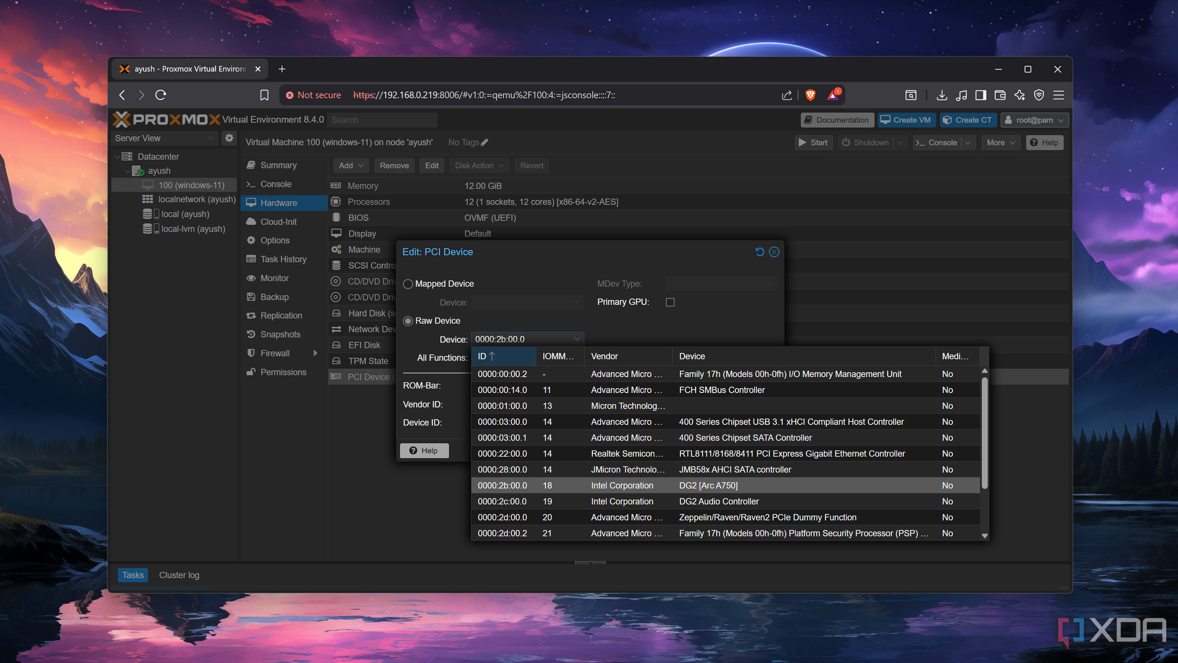Passing the GPU to a VM