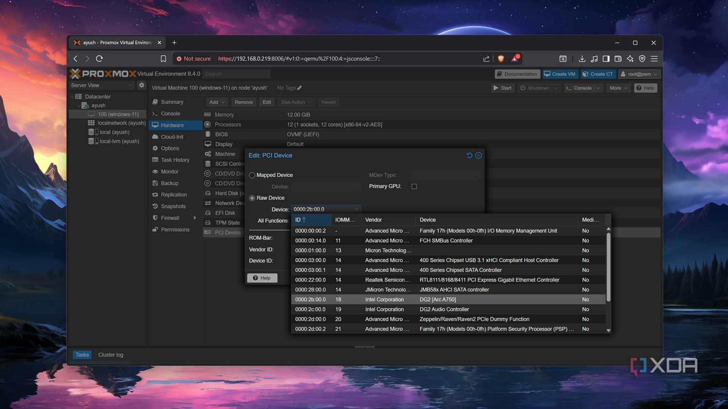 Passing the GPU to a VM