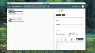 Publish messages in MQTT Explorer