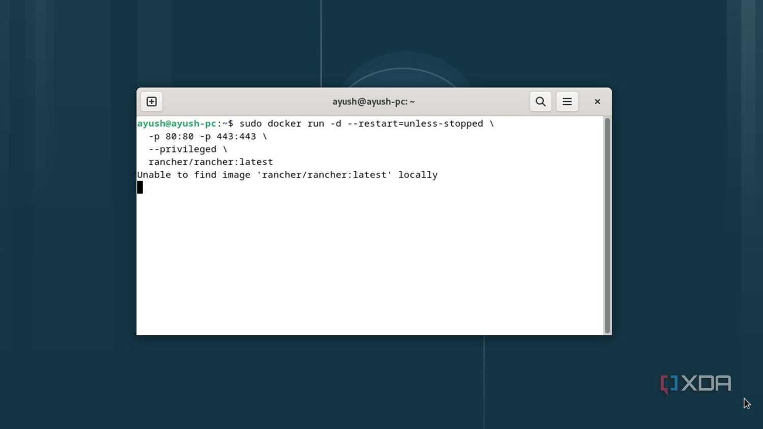 Setting up Rancher via Docker