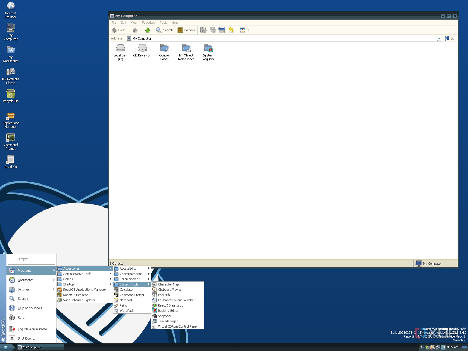 ReactOS has been getting better every year, but I tried it, and it's ...