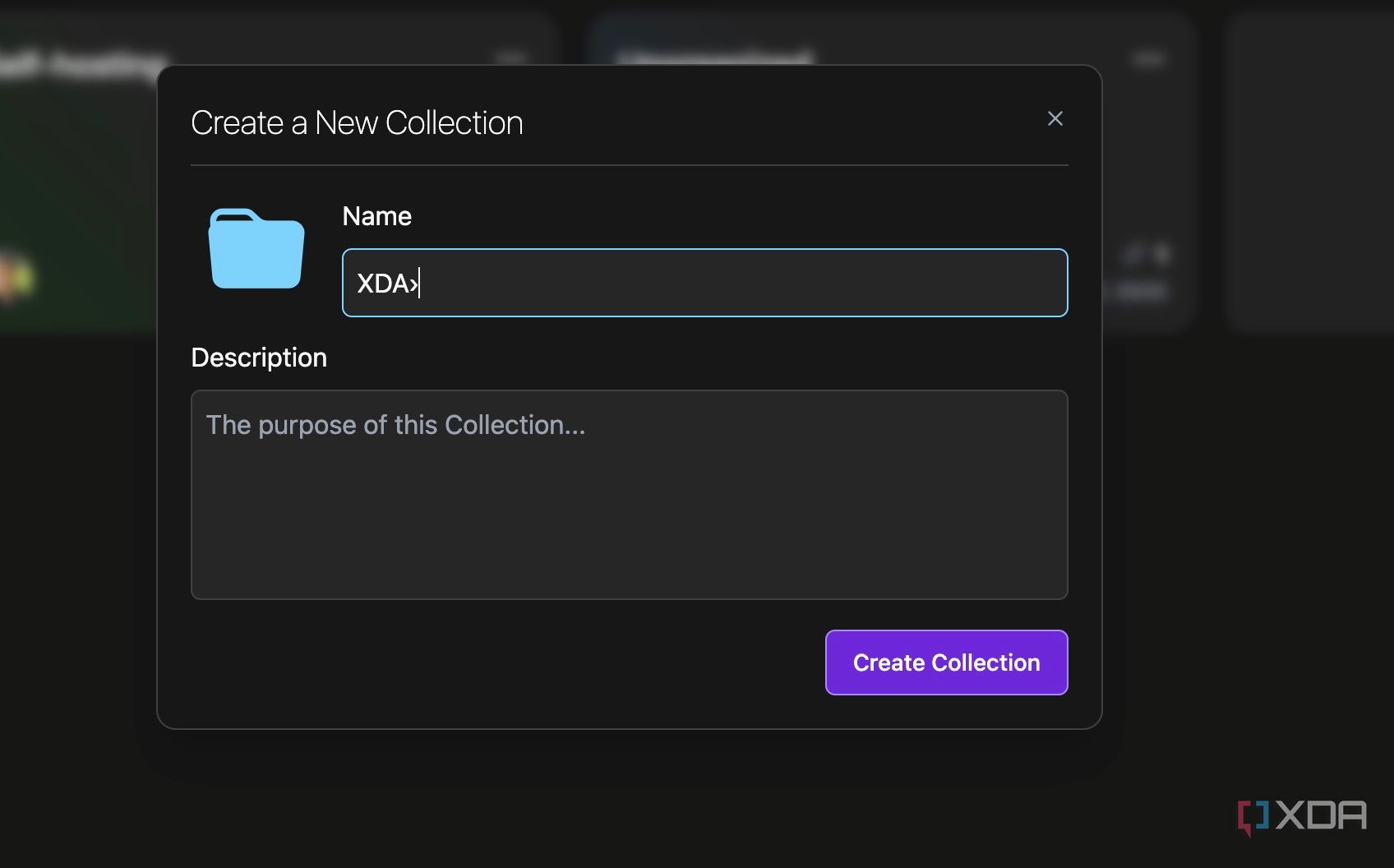 Linkwarden create a folder