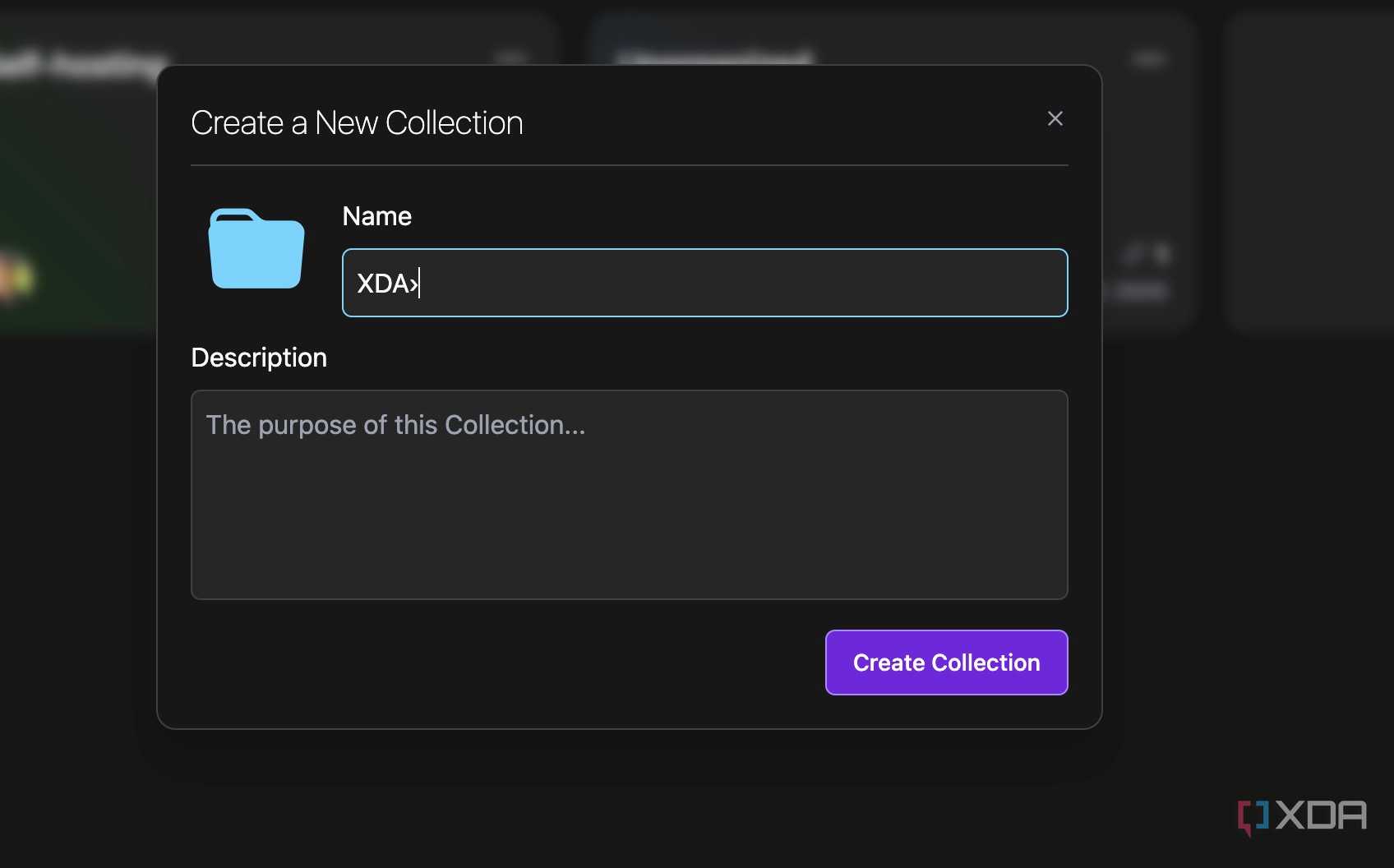 Linkwarden create a folder